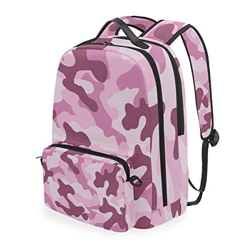MONTOJ Camouflage-Rucksack mit abnehmbarer Kreuztasche, Violett