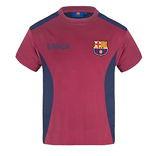 FC Barcelona - Jungen Trainingstrikot aus Polyester - Offizielles Merchandise - Geschenk für Fußballfans - Rot - 4-5 Jahre