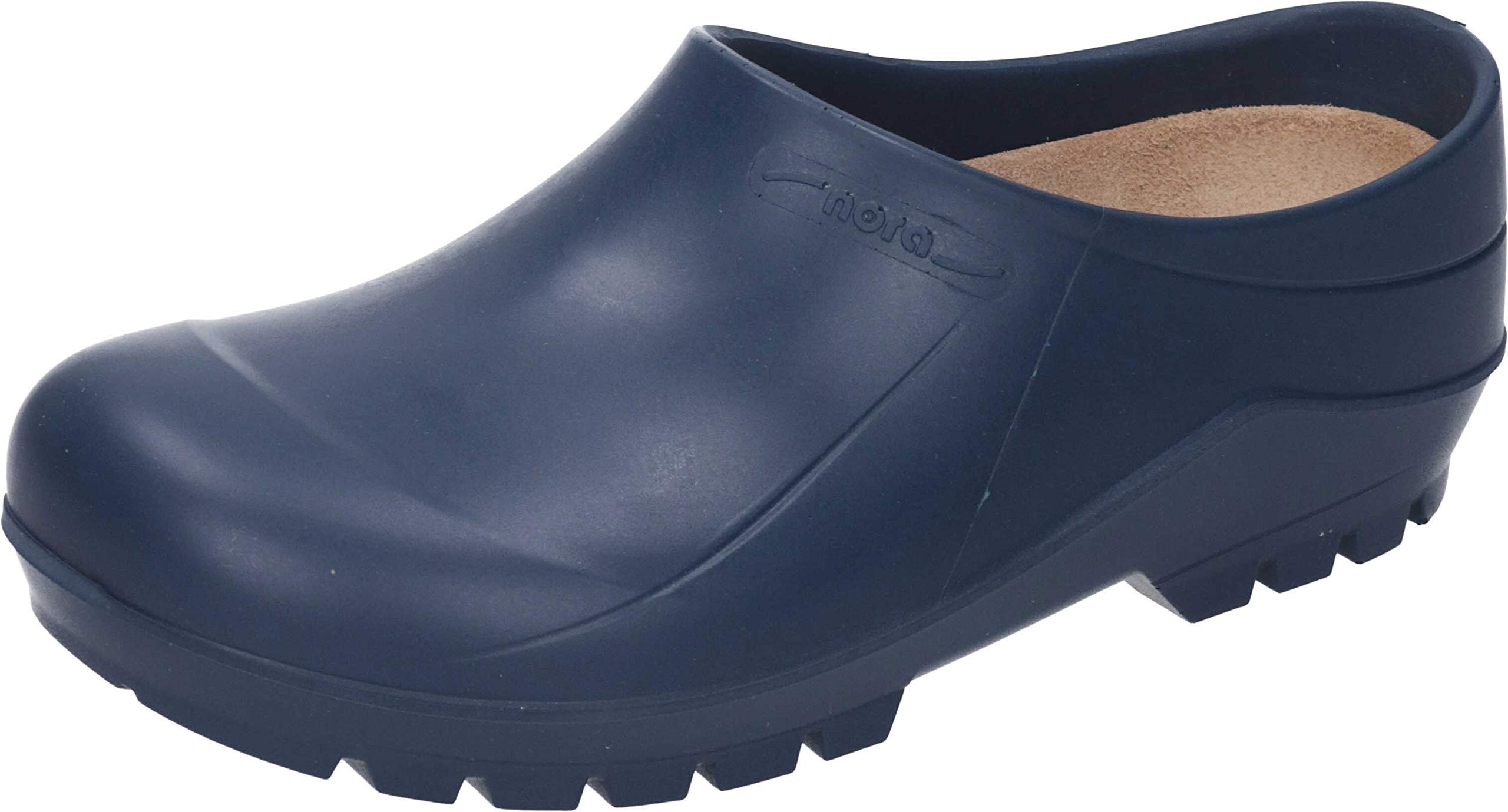 Nora PU Comfy Clog Unisex - Extrem Leicht, Rutschhemmend, Kälteisolierend und Kälteflexibel - Blau - Gr. 44