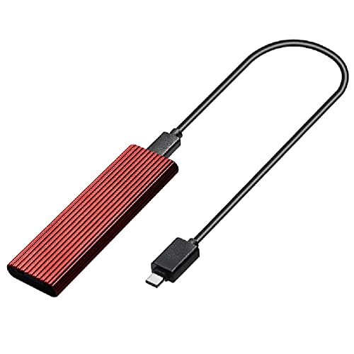 M.2 NVME SATA auf USB-C USB 3.1 Festplattengehäuse mit 22 cm USB-C auf USB-C-Kabel, Dual-Protokoll, 10 Gbit/s, Modell m.2 nvme/SATA SSD