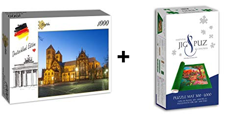 Grafika Puzzle 1000 Teile – Deutschland Edition – Münster-Kathedrale + Matte
