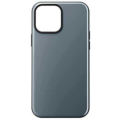 NOMAD Sport Case für iPhone 13 Pro Max | Hülle mit MagSafe und TPE-Bumber | NFC integriert für Digitale Visitenkarten | aus Polycarbonat | blau