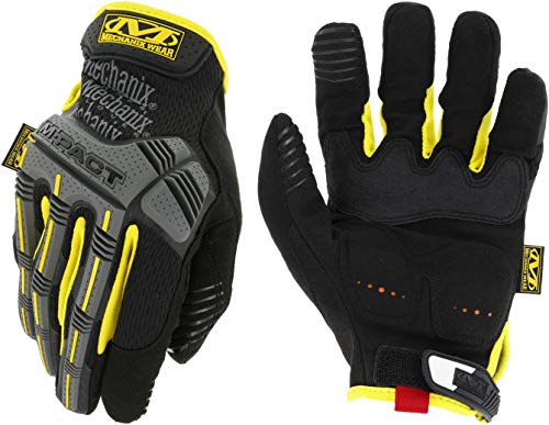 Mechanix Wear MPT-01-011 M-Pact X-Large, Handschuhe mit Stoßschutz, Schwarz/Gelb