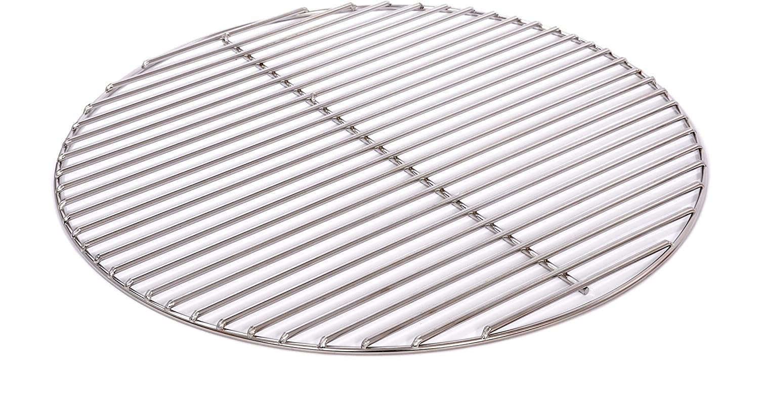 Massiver Grillrost Ø 50 cm aus Edelstahl rostfrei und elektropoliert 6 mm für Grill rund, Kugelgrill, Feuerschalen Grillschalen Rundgrill