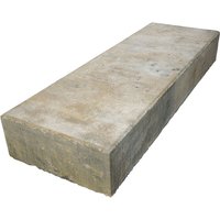 Blockstufe aus Beton Muschelkalk 100 cm x 35 cm x 15 cm