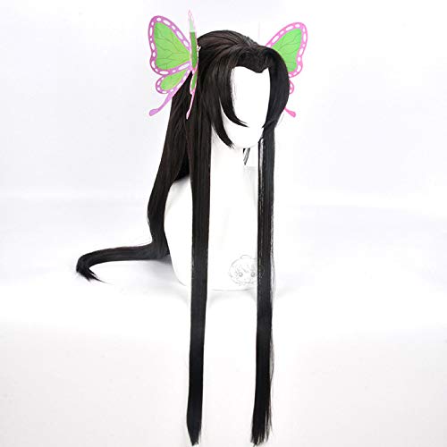 Kochou Kanae Cosplay Wig Anime Kimetsu no Yaiba Halloween Costumes Butterfly hair accessory Synthetic Hair Wig