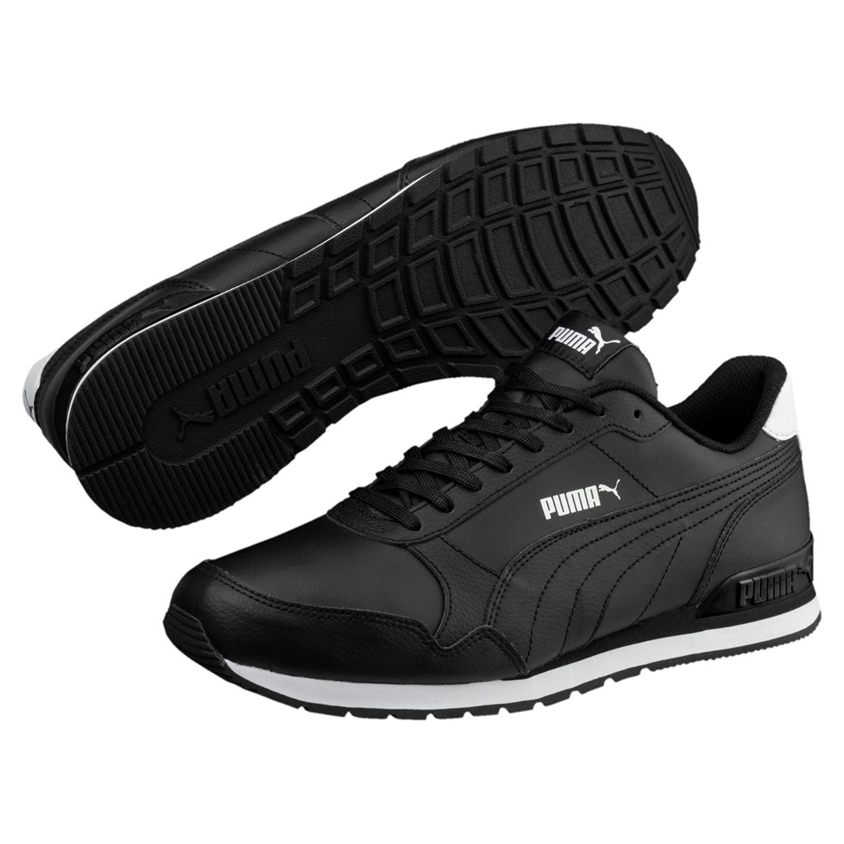 Puma Unisex-Erwachsene ST Runner v2 Full L Sneaker, Schwarz Black Black 02, 46 EU