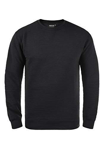 Indicode Bronn Herren Sweatshirt Pullover Pulli mit Rundhalsausschnitt, Größe:M, Farbe:Black (999)