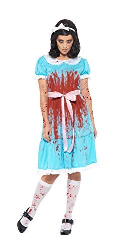 Fancy Me Damen Gruselig Horror Murderous Blutig Zwillings Schwester Tv Buch Film Halloween Kostüm Kleid Outfit UK 8-22 - UK 16-18