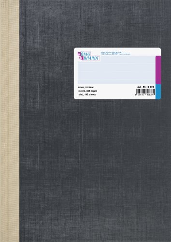 König & Ebhardt 8614124 Geschäftsbuch (A4, liniert, 80g/m², 192 Blatt Fadenheftung mit Seitenzahl)