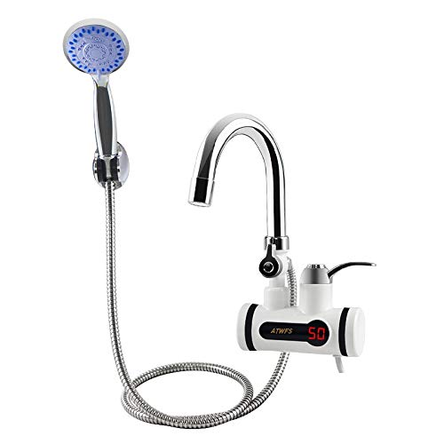 Durchlauferhitzer Wasserhahn Dusche Instant-Durchlauferhitzer Elektro-Tap Heizung warmes Wasser for Küche und Badezimmer (Color : Shower lateral small)