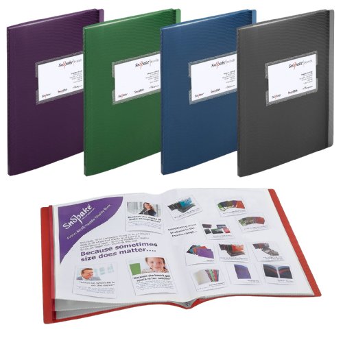 Snopake Fusion Sichtbücher, Fächer für 20 A4- oder 40 A5-Blätter, 5 Stück sortiert