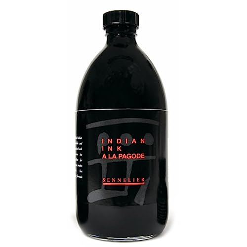 Sennelier : Indian Ink : Black : 250ml