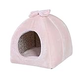 Katzenbett Kolylong® Winter Warm Haustierbett Weich Plüsch Einfarbig Katze Kuschelhöhle Kleine Hund Gemütliche Bett Iglu Bett Höhle Zwinger für Katzen Welpen und Kleine Hunde