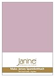 Janine Design Topper Comfort Jersey Spannbetttuch Altrose, 140x200 cm - 160x220 cm