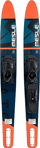 MESLE Combo Wasser-Ski Strato 170 cm mit B6.2 Boot-Bindung, Pro Combo-Ski für Jugendliche und Erwachsene, für Fortgeschrittene und ambitionierte Slalom-Ski Fahrer, Farbe:rot