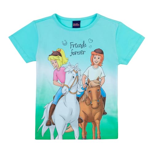 Bibi & Tina Mädchen T-Shirt 82409 blau, Größe 116,6 Jahre
