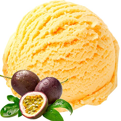 Passionsfrucht Geschmack Eispulver VEGAN - OHNE ZUCKER - LAKTOSEFREI - GLUTENFREI - FETTARM, auch für Diabetiker Milcheis Softeispulver Speiseeispulver Gino Gelati (10 kg)