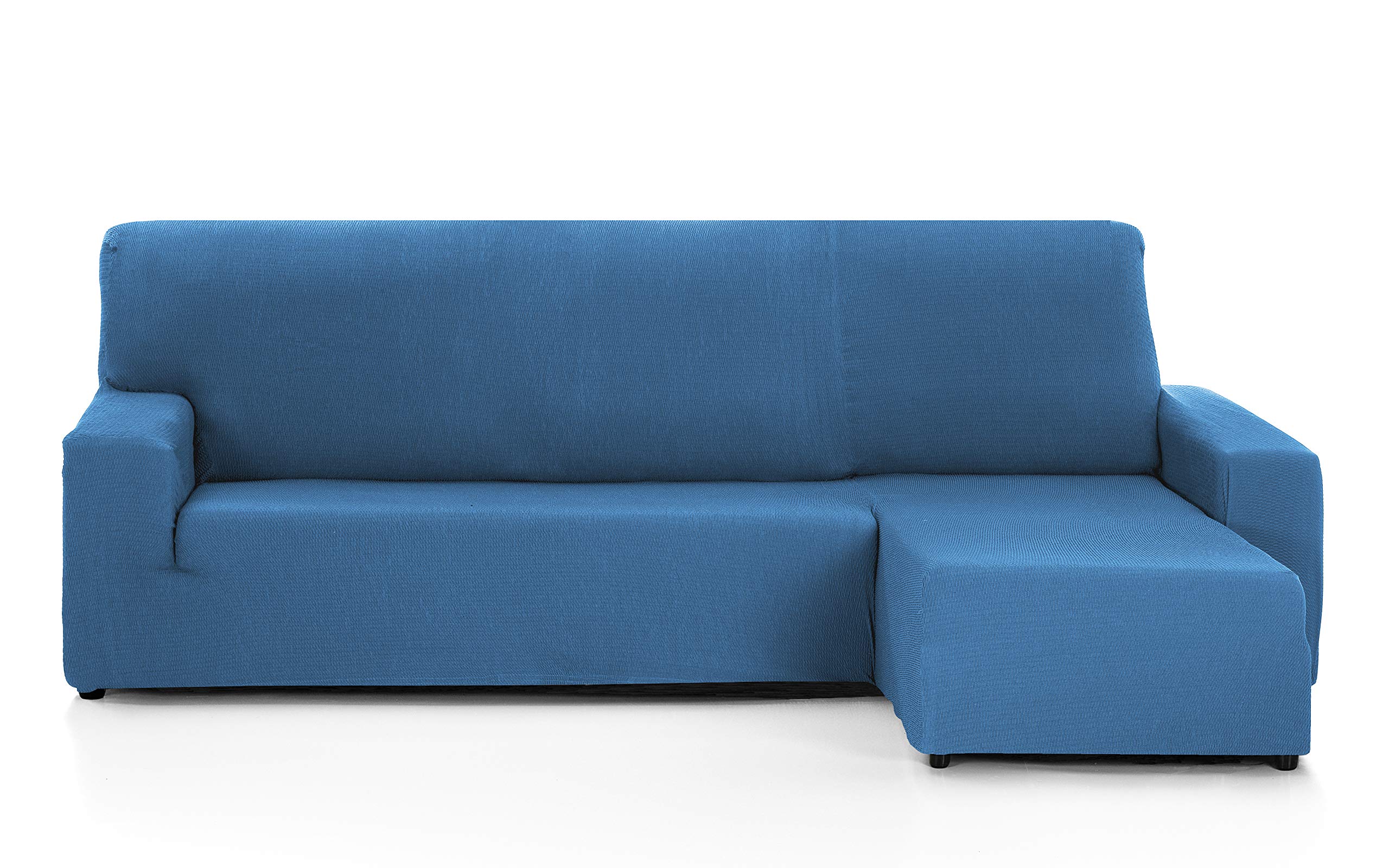 Martina Home - Sofabezug für Chaise Longue, Modell Túnez, Stoff, Blau (Azafata), kurzes Eckteil rechts, 32x17x42 cm