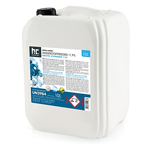 Höfer Chemie 10 L Wasserstoffperoxid 11,9% H2O2 - technische Qualität - im 10 L Kanister