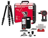 Leica DISTO S910 Paket – ultimatives Laser Entfernungsmesser Set mit Leica FTA 360-S Adapter, TRI 70 Stativ und GZM 3 Zieltafel im Koffer (Innen- und Außenbereich mit 300 m Reichweite), 164 x 61 x 32