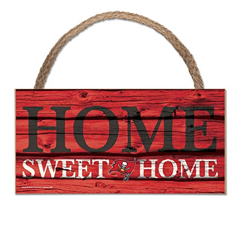 Wincraft NFL Schild aus Holz Tampa Bay Buccaneers Bucs Holzschild Wood Home Sweet Home