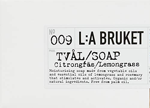 L:a Bruket No.09 Rope Seife, Lemongrass, 1er Pack (1 x 240 g)