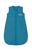 Odenwälder Frottee Sommer-Schlafsack Baby-Schlafsack leichter Kinderschlafsack atmungsaktiv (90 cm, Spaceblue)