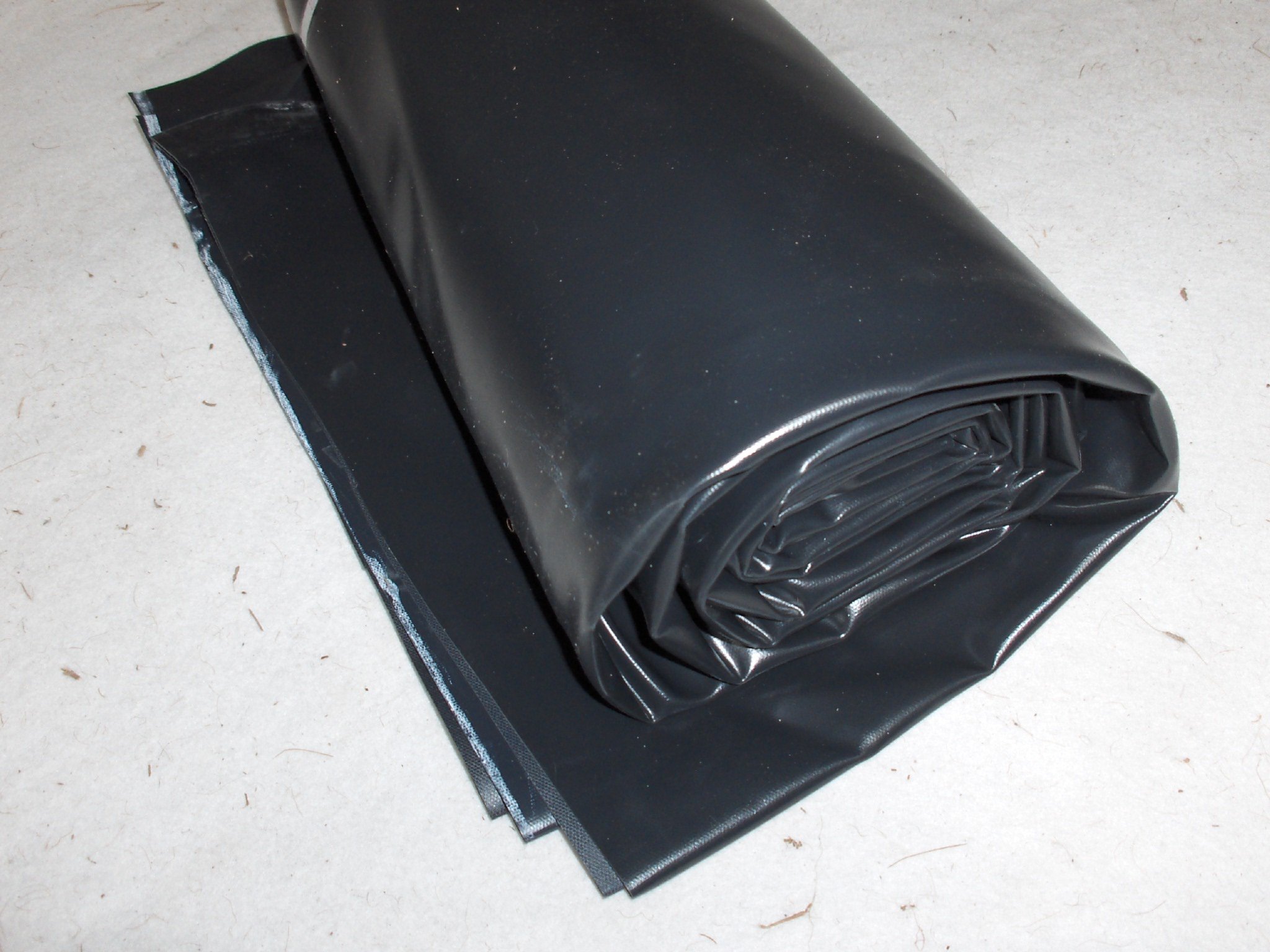 HEISSNER TF177-00 PVC Teichfolie, 0,5 mm, 5x6m, 30 qm, schwarz