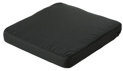 Madison Kissen Lounge Luxus Rib sitzend, 100% Acryl, schwarz, schwarz, 60 x 60 cm