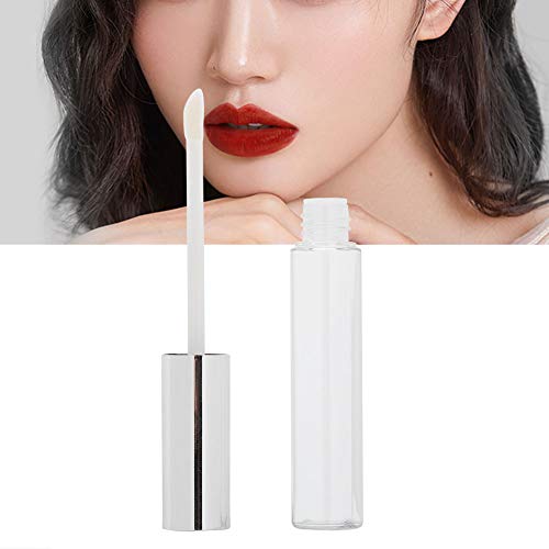 Lipgloss-Tube, 50 Stück 10 ml/Stück Lippenölflasche Silberkappe für Lippenöl für Lippenfarbstoff