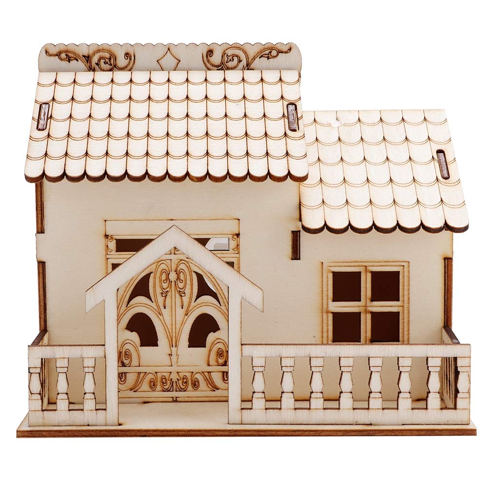 Hausgeldbox Innovative Geld sparen Box Miniatur Villa Münze Aufbewahrungsbox Haus Modell Geld Bank Dekoratives Sparschwein für Wohnkultur (2#)