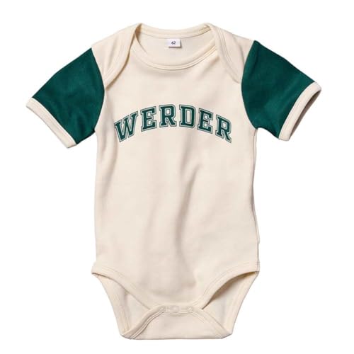 Werder Bremen GOTS Baby Body (beige/grün, 68)