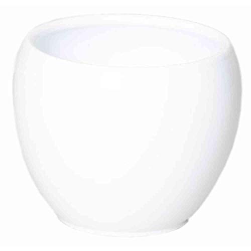 INNA-Glas Keramik Blumentopf, Ø31cm, 27,5cm, weiß - Pflanzentopf/Übertopf