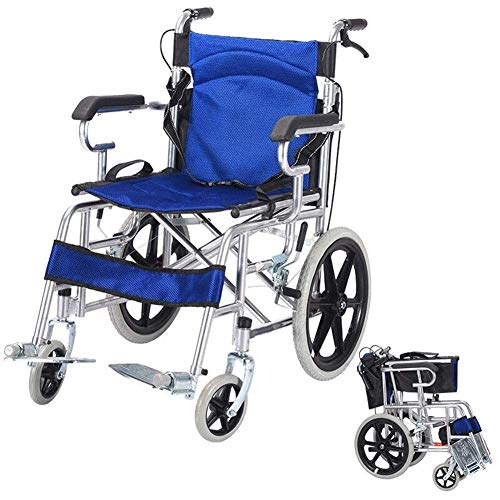 Rollstuhl Faltbarer tragbarer manueller Rollstuhl Scooter Solider Rollstuhl Ergonomisch geeignet für ältere Menschen und Reisen