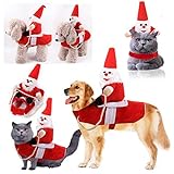 JXE Hunde-Weihnachtsmann-Kostüm für Hunde, Cowboy-Reiter, Reiter, entworfen Hundebekleidung für Partys, Kostüme, Halloween, Weihnachten