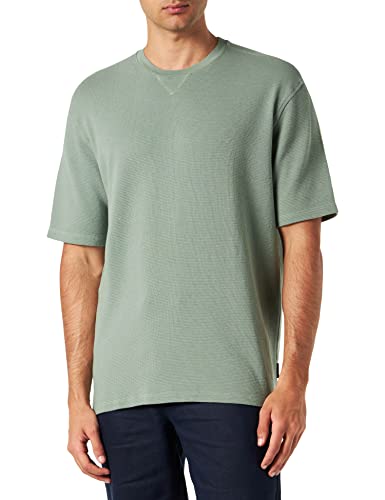 Sisley Men's 34NHS1027 T-Shirt, Grey 075, L