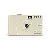 RETO Ultra Wide & Slim Film Camera - Cream (Crem Weiß) - analoge weitwinkel Kamera 22mm - Vivitar Ultra Wide - Superheadz