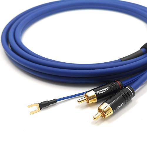 Phonokabel 1m Sommer Cable 2 x 0,35mm² Audiokabel geschirmt + 1 x 0,35mm² extra Lange Masseleitung vergoldete Stecker - SC81-K3-0100