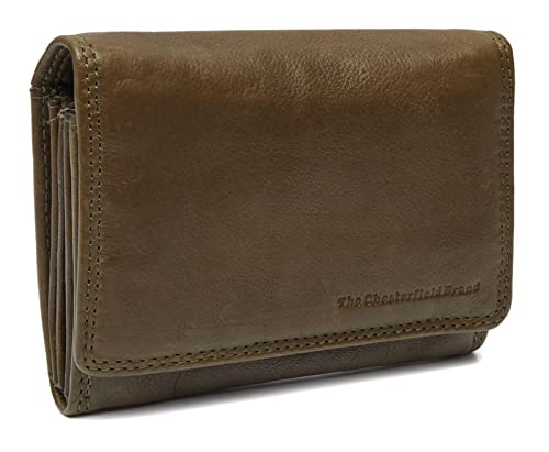 The Chesterfield Brand Maui Flapover Wallet Olive Green