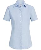 Greiff Damen-Bluse BASIC, Regular Fit, Stretch, easy-care, 6516, bleu, Größe 42