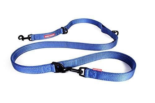 EzyDog Vario 6 Hundeleine, längenverstellbar, 91/152 cm, blau