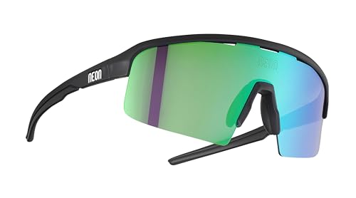 Neon Damen-Sonnenbrille Arrow 2.0 - Black Matt, Mirrortronic Green