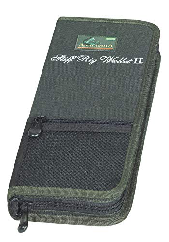 Anaconda Unisex – Erwachsene Stiff Rig Wallet 2 Vorfachtasche, Schwarz-Grau-Grün, 35x14x5,5