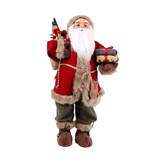 Mediablue Weihnachtsmann Jupp ca. 60 cm hohe Weihnachts-Dekofigur