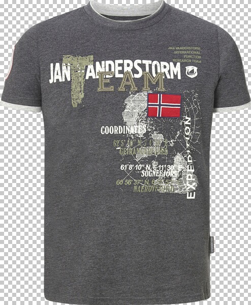 T-Shirt SÖLVE Jan Vanderstorm dunkelgrau