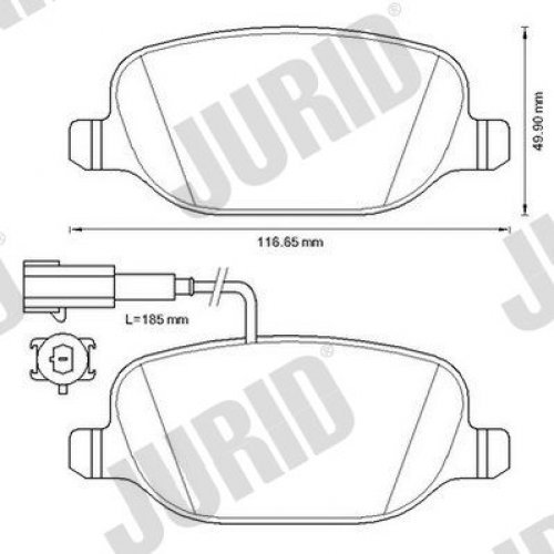 JURID 573348JC Bremsbeläge