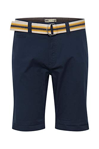!Solid Lagos Herren Chino Shorts Bermuda Kurze Hose Mit Gürtel Aus Stretch-Material Regular Fit, Größe:M, Farbe:Insignia Blue (1991)