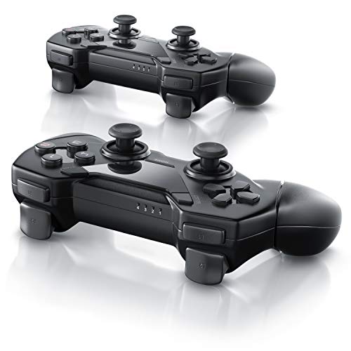 CSL - 2x Wireless Gamepad für PC und Android - Controller mit Dual Vibration - Plug adn Play - Direct Input X-Input