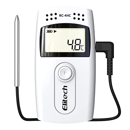 Elitech USB Thermometer Hygrometer Thermo-Hygrometer Feuchtigkeits-Meter Feuchtigkeit Monitor Innen/Außen Temperatur Messgerät Thermostat Sensor Sonde(10Packungen)